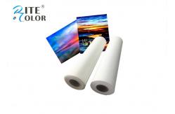 China 410Gsm Inkjet Cotton Canvas Roll , 20Mil Inkjet Printable Canvas Good Ink Absorbable supplier