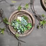 Artificial Wall Hanging Plants Vertical Greening Creative Decoration Retro Pendant for sale