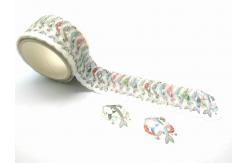 China 15mm Single Sided Fishes Pattern Washi Tape And Stickers supplier