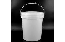 China ISO9001 Standard White 5 Gallon Storage Bucket With Lid supplier