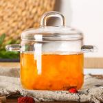 Customized 700ml Handmade Borosilicate Saucepan Glass Pot