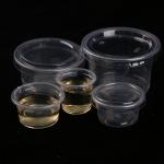 Transparent Plastic Seasoning Cup Sealed High Microwave Donkey Material Disposable for sale