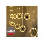 China Hanging LED Christmas Decoration Suction Lights Window Decorative manufacturer