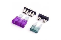 China 125V Black PCB Mount Blade Fuse Holder / ATO Fuse Block 30A supplier