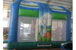 China Attractive Toddler Custom Made Inflatables Dinosaur Bounce House Silk Printing supplier