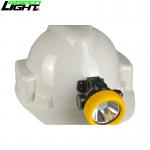 Waterproof IP68 Underground Cap Lamp , LED Mining Lamp 3.7V 96lum 2.8Ah for sale