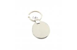 China Siliver black Design Metal Keychain Holder TT Payment Term Individual Polybag Package supplier