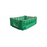 Vegetables Folding Plastic Crate Industrial Fruit Storage Crates 400*300*140mm for sale
