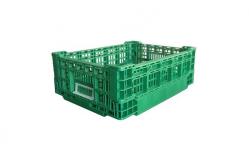 China Vegetables Folding Plastic Crate Industrial Fruit Storage Crates 400*300*140mm supplier