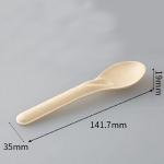 Eco Friendly Sugarcane Bagasse Tableware Compostable Disposable Cutlery Fork Knife Spoon Set for sale