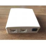 RJ11 / RJ45 3 Port Faceplate , White SC Fiber Optic Faceplate For Indoor for sale
