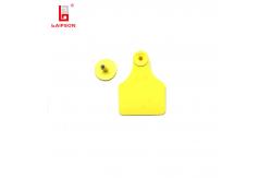 China TPU Tamperproof Sheep Cow Cattle Ear Tags With Laser Printing In Yellow supplier