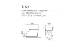 China Ceramic Pulse Tankless Toilet Wall Mounted Space Save for Bathroom supplier