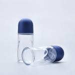 Refillable Roll On Deodorant Bottle Glass Diameter 35.2mm Customized Label for sale