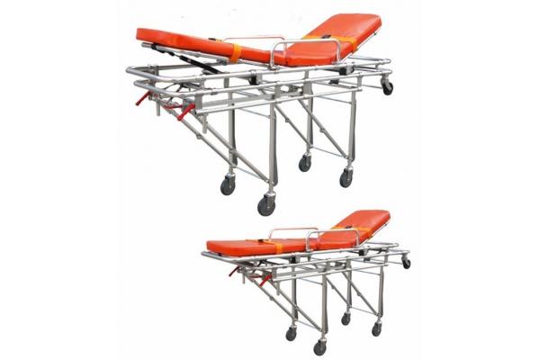 Sponge Cushion Folding Ambulance Low Position Spinal Board Stretcher With Sponge Cushion