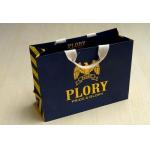 Logo Printed Shopping Paper Bag Black PP Woven Recyclable Pantone Colors for sale
