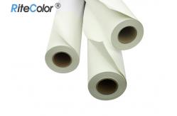 China Premium 320gsm Matte Poly Cotton Canvas Rolls For Printing Aqueous Pigment Ink supplier