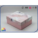 1200gsm Grey Cardboard Biodegradable Pink Paper Gift Rigid Box for sale