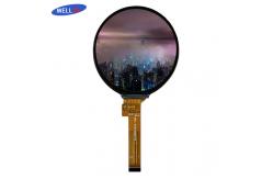 China WellDa OEM Round LCD Touch Screen with 2 White LED backlights supplier