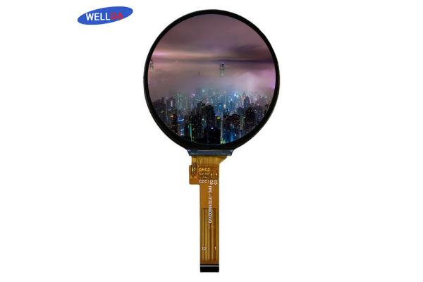 WellDa OEM Round LCD Touch Screen with 2 White LED backlights