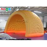 Inflatable Yard Tent ROHS Amusement Parks 6m LED Inflatable Air Dome Tent