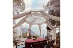 China ROSH See Through 10x10 Bubble Tent Aluminium Frame PC Transparent Camping Tent supplier