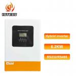 China 5.5KW 6.2KW Solar Hybrid Inverter on Off Grid Hybrid Inverter MPPT Pure Sine Wave Single Phase 48V 6.2KW Hybrid Solar Inverter manufacturer