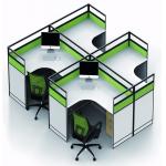 Simple Melamine Office Furniture Partitions Environment - Friendly PE Painting for sale