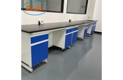 China Blue Practical Lab Workstation Bench , Multifunctional Lab Working Table supplier