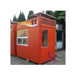 Movable Sentry Box , Outdoor Guard Security Cabin sandwich panel door for sale