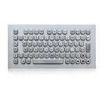 Industrial liquid proof keyboard , SS metal Kiosk Keyboard With 77 Keys for sale