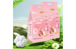 China Cassava Cat Litter Plant Eco-friendly Natural Ingredients Premium Clumping Smell Proof  supplier