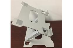 China Anodizing 3.0mm Laptop Cooling Stand Silver Aluminum Foldable Tablet Holder supplier