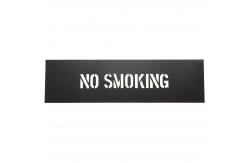 China Custom Black No Smoking PVC Plastic Letter Stencil for Public Place supplier
