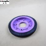 Textile Machinery Stenter Brushes Roll Cotton Spindle Nylon Bristle Aluminum Body for sale