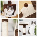 112cm Sisal Short Plush Climbing Cat Tree Tower