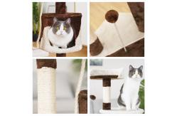 China 112cm Sisal Short Plush Climbing Cat Tree Tower supplier