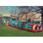 150m 495ft Commercial Inflatable Obstacle Course For Adult for sale