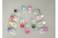 China 3ml PS Small Plastic Pill Containers Bullet Shape Capsule Packaging Bottles supplier