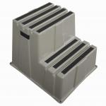 Heavy Duty Plastic Step Stool With 500 Lbs Weight Capacity 12 Inches Height for sale