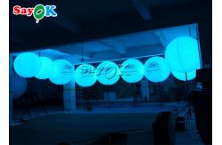 China Logo Printing Inflatable Stand Lighted Balloon With Stainless Steel 190T Nylon supplier