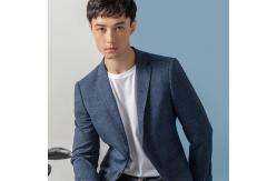 China Knit Fabric formal Suit Navy Mens Slim Fit Casual Blazer supplier