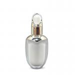Essential Oil Container 10ml Dropper Bottle Acrylic Oval Shape Double Wall for sale