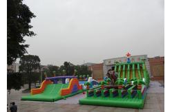 China PVC Commercial Giant Inflatable Obstacle Course / Adult Inflatable Slide supplier