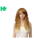 100 Kanekalon Fiber Long Synthetic Wigs High Grade SGS Certification for sale