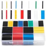 Multifunctional Colored Shrink Tubing , 2:1 Multicolor Adhesive Shrink Wrap Tubing 580pcs for sale