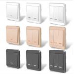 1 2 3 Gang Wifi Smart Wall Touch Switch Glass Panel Light 2.4GHz for sale