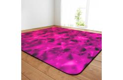 China Rectangle Star Pattern Living Room Dining Room Floor Mat Machine Washable supplier