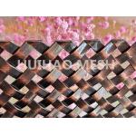 17.4% Open Area Architectural Woven Mesh Anti Brass Finished Decorative For Cabinet for sale