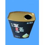 1L Cooking Oil Tin Can Plastic Cap Small Rectangular Tin Containers for sale